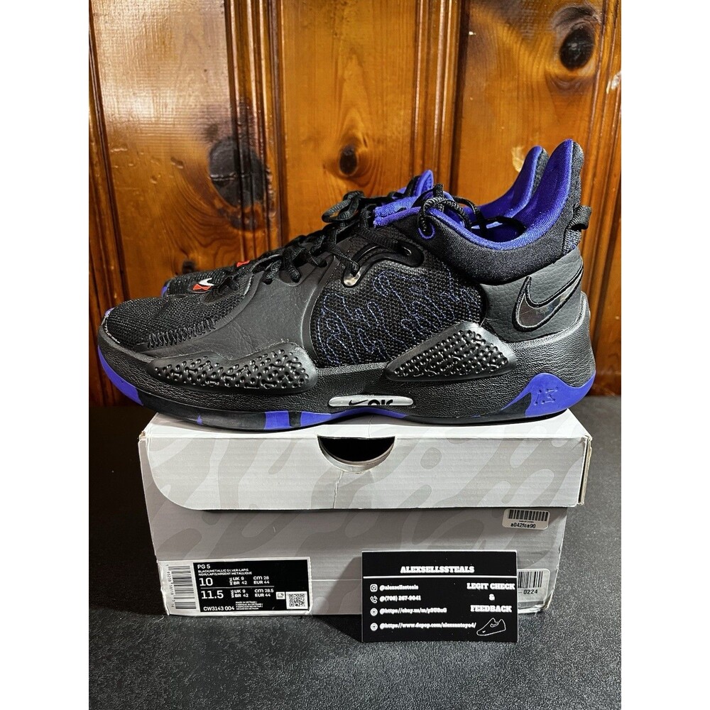 Nike PG 5 Paul George Purple Lapis Clipppers LA Clippers Men's SZ 10 (CW3143004)